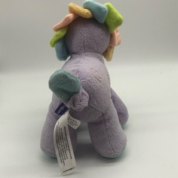 Babies R Us Lovey Security Plush Lion Purple Blue Musical Swirl Yellow Green - Picture 4 of 6